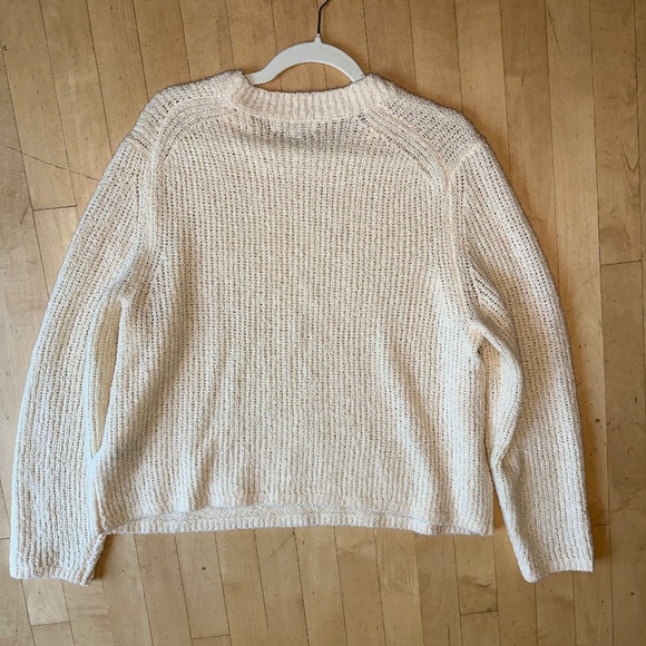 Banana Republic cream knit sweater, XL,  PG1432 - Picture 5 of 5